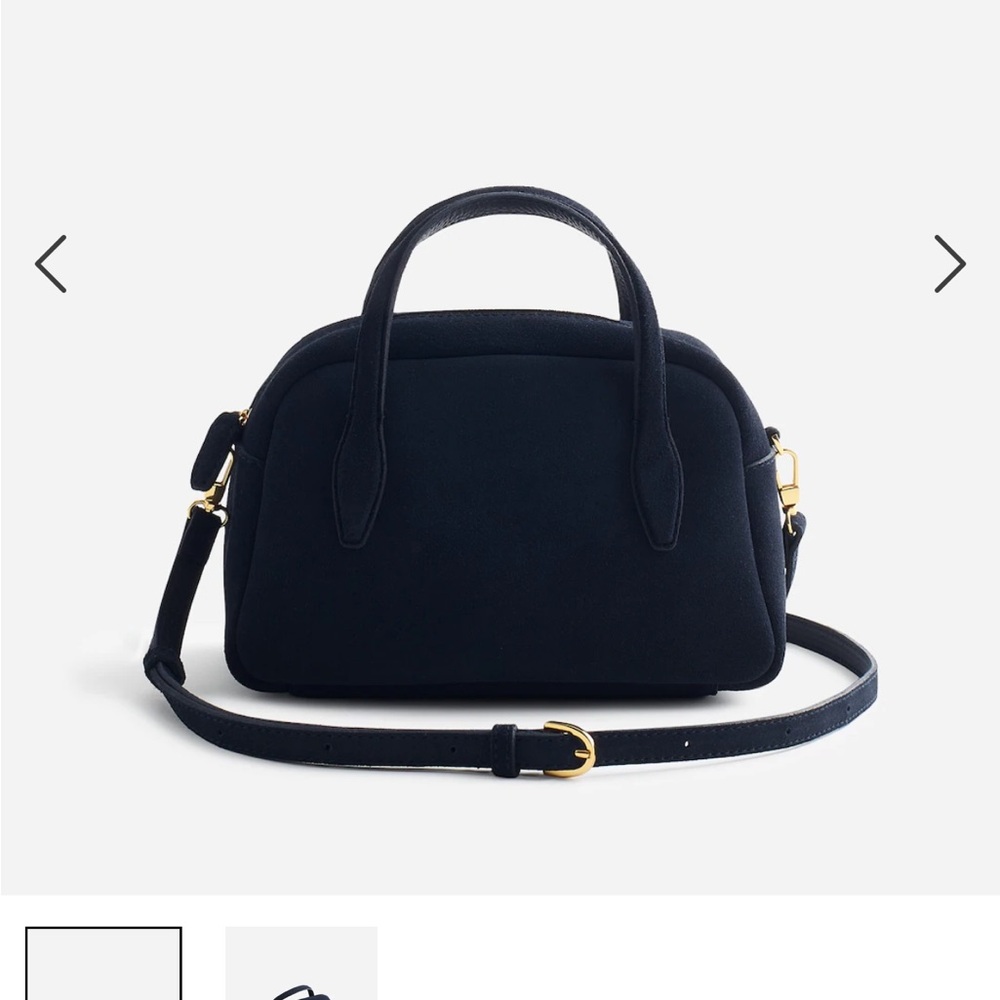 NWT Madewell Medium Crossbody Bag in Deep Indigo Suede